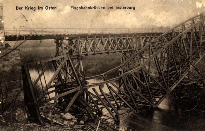 Eisenbahnbrüken bei Insterburg