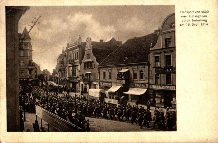 Russische Parade in Insterburg am 5. Sept. 1914