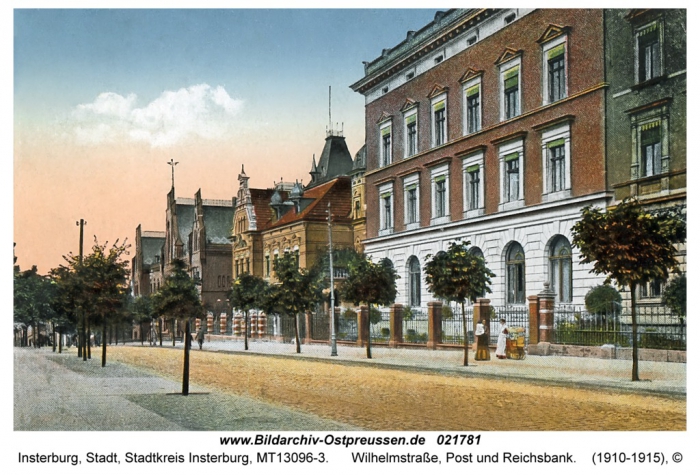 Wilhelmstrasse, Post und Reichsbank, Insterburg