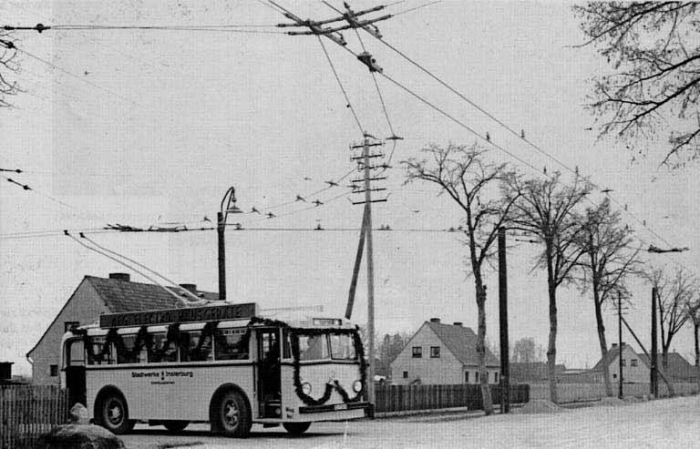 Der erste Trolleybus, Insterburg