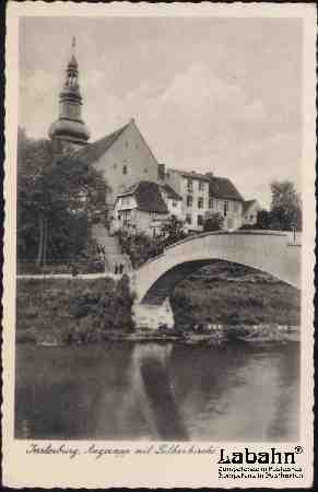 Angerapp mit Lutherkirche, Insterburg