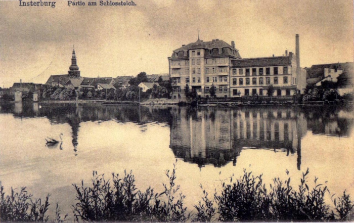 Partie am Schlossteich, Insterburg