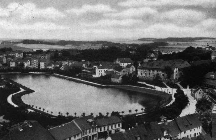 Partie am Schlossteich und Schloss, Insterburg