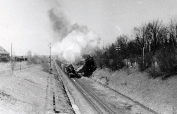 На подъезде к станции Черняховск. 1950-е годы