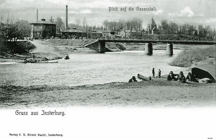 Blick auf die Gasanstalt, Insterburg