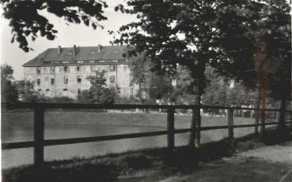 Schlossteich mit Schloss, Insterburg