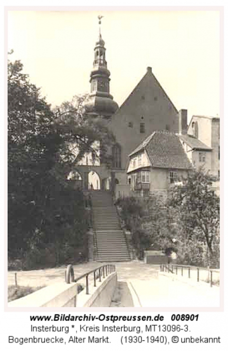 Bogenbrücke, Lutherkirche, Insterburg