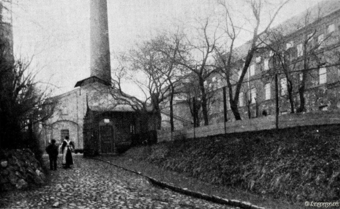 Die Spinnerei am Pregeltor. Den Eingang zur Fabrik, Insterburg