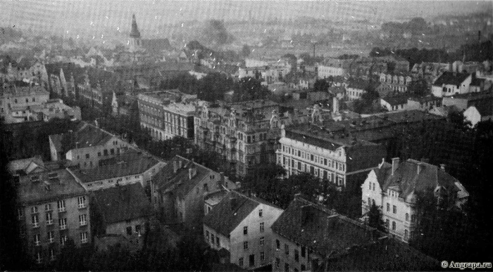 Vom Turm der Reformierten Kirche konnte man weit über die Stadt und Umgebung sehen, Insterburg