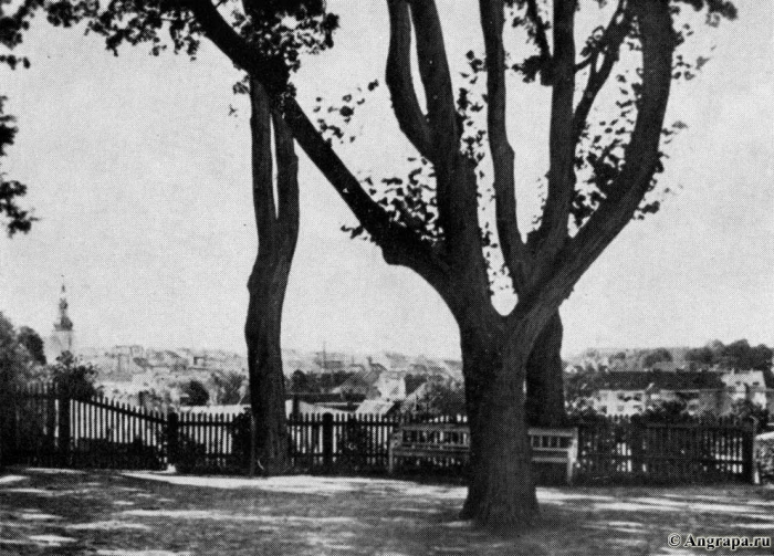 Blick auf das Angerapptal und die Nordseite der Stadt, Insterburg