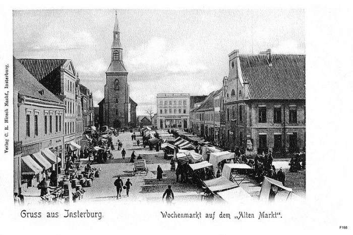 Wochenmarkt auf dem «Alten Markt», Insterburg