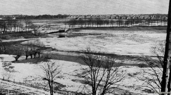 Ein Blick von der Strasse Georgenburg-Zwion auf das Instertal, Kreis Insterburg