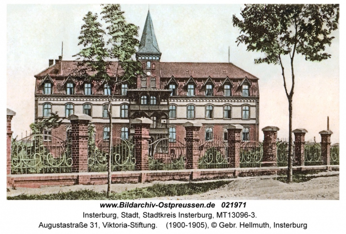 Augustastrasse 31, Victoria-Stiftung, Insterburg