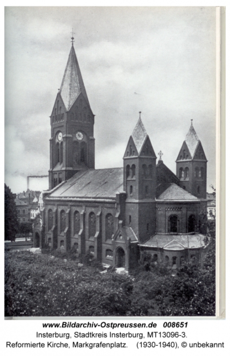 Reformierte Kirche, Markgrafenplatz, Insterburg