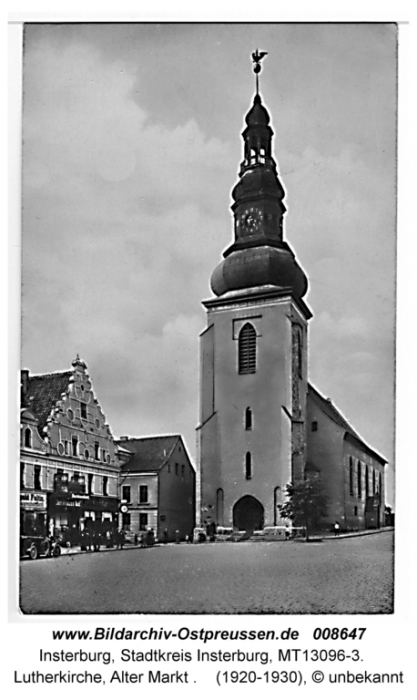 Lutherkirche, Alter Markt, Insterburg