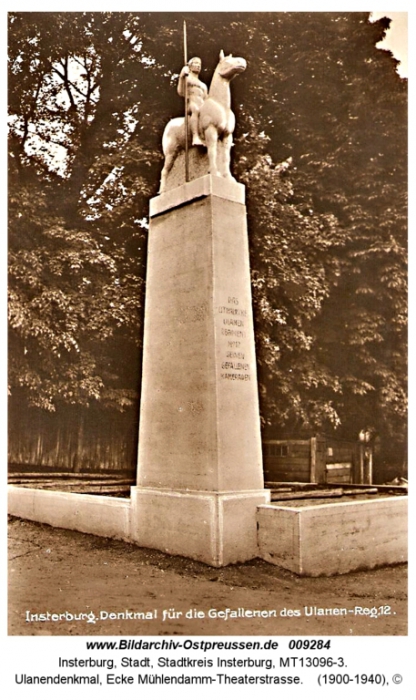 Denkmal für die Gefallenen des Ulanen Reg.12, Insterburg