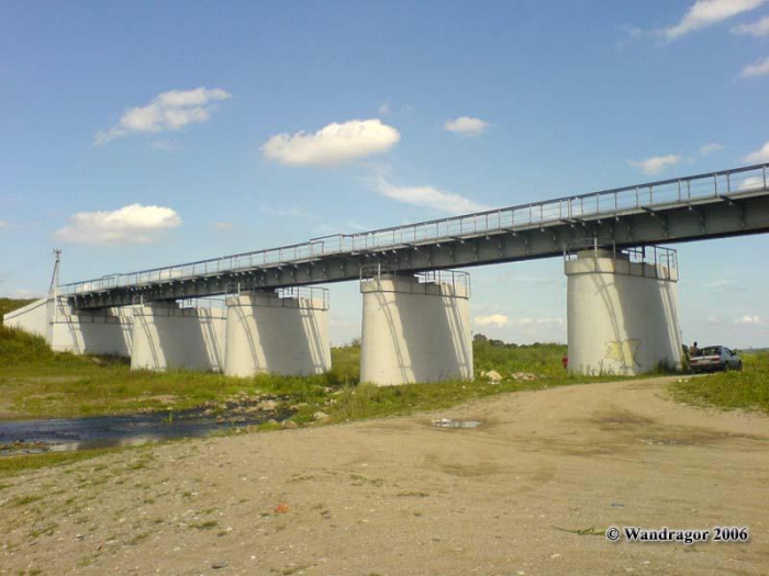 Железнодорожный мост через реку Инструч, Черняховск