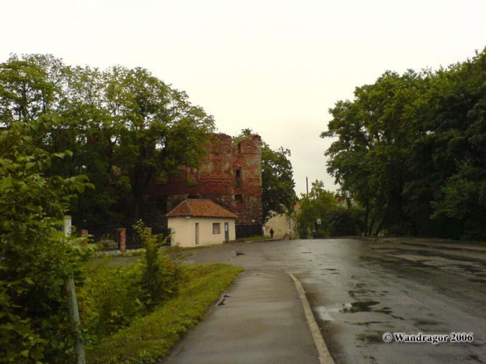 Вид на замок Инстербург (улица Замковая), Черняховск