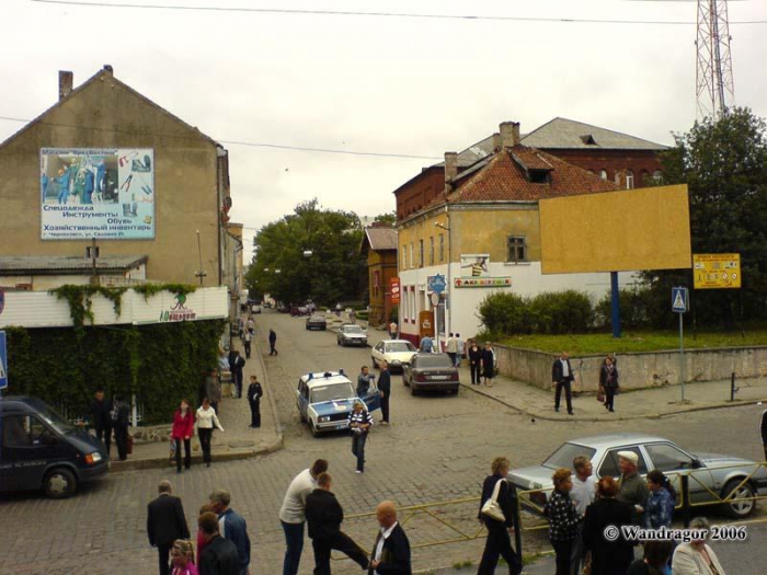 Вид на улицу Калинина (со стороны Центрального рынка), Черняховск