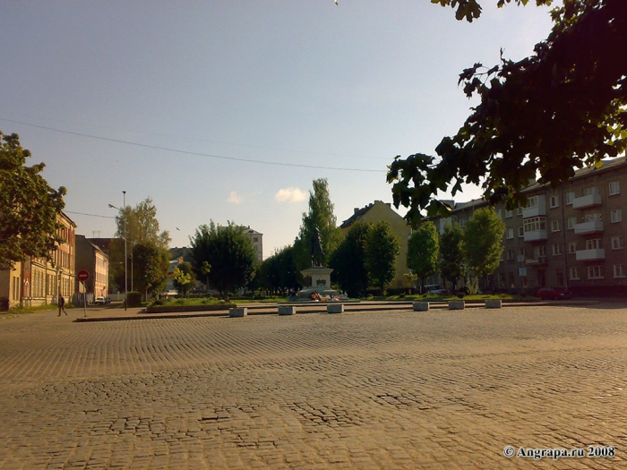 Площадь Ленина и памятник Барклаю-де-Толли, Черняховск