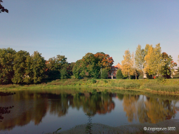 Вид на Замковый пруд, Черняховск