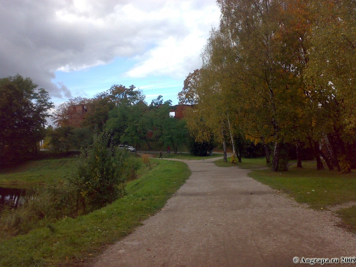 Вид на замок Инстербург (со стороны улицы Партизанской), Черняховск