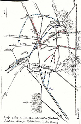 Рукописная карта Ганса Крюгера