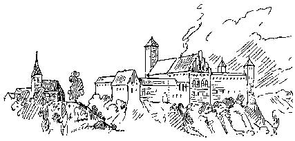 Замок Георгенбург. Рисунок И. М. Гизе. 1826 г.