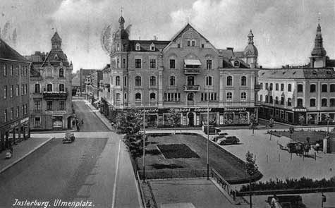 Ульменплатц. Слева, в перспективе, – Генеральштрассе, ведущая к Альтер Маркт.