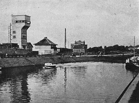 Инстербургский речной порт в 1930-х годах.