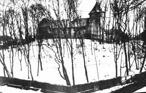 Замок Инстербург. Вид с севера. Фотография начала XX века.
