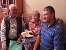 Жительница Черняховска Бондарук Евдокия Корнеевна отметила 90-летний юбилей