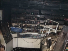 На ул. Ленинградской в Черняховске сгорел продуктовый магазин