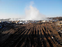 В Черняховске уже несколько дней горит свалка ТБО