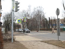 На перекрестке улиц Железнодорожной и Гусевское шоссе установили светофор