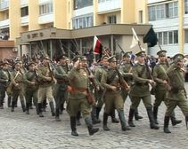 В Черняховске состоялась реконструкция парада Русской Императорской гвардии